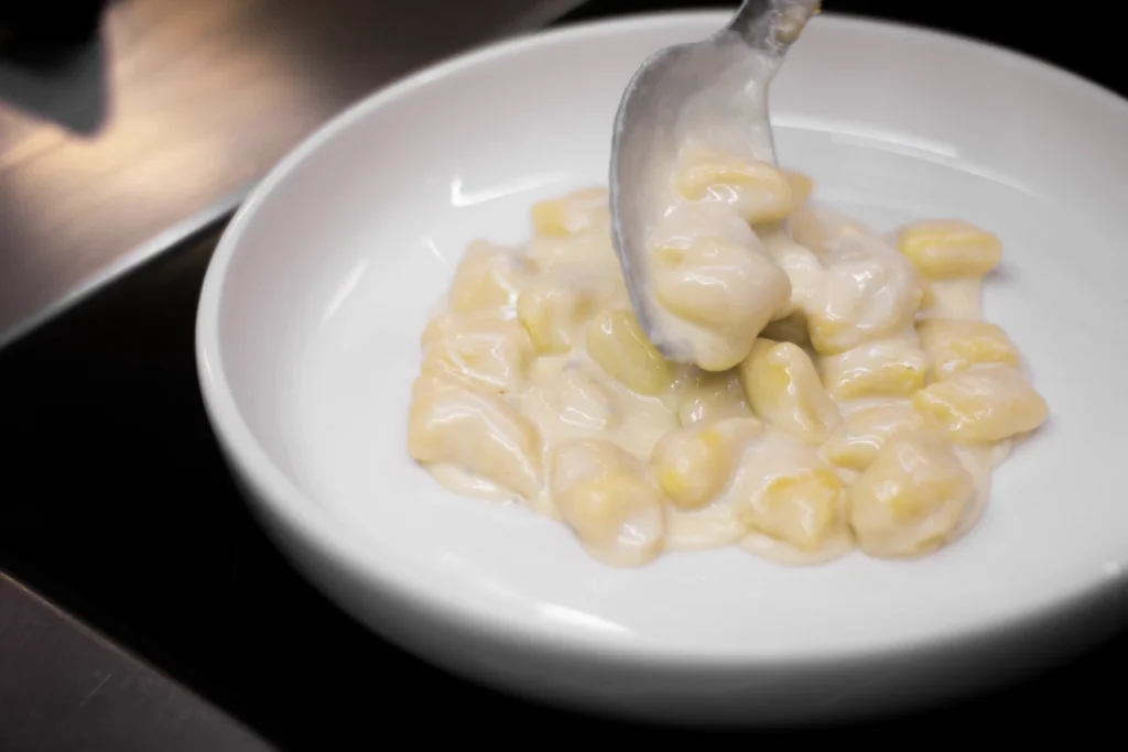 Gnocchi mit Butter und Käse, Fotogalerie Cantinone Storico Venedig